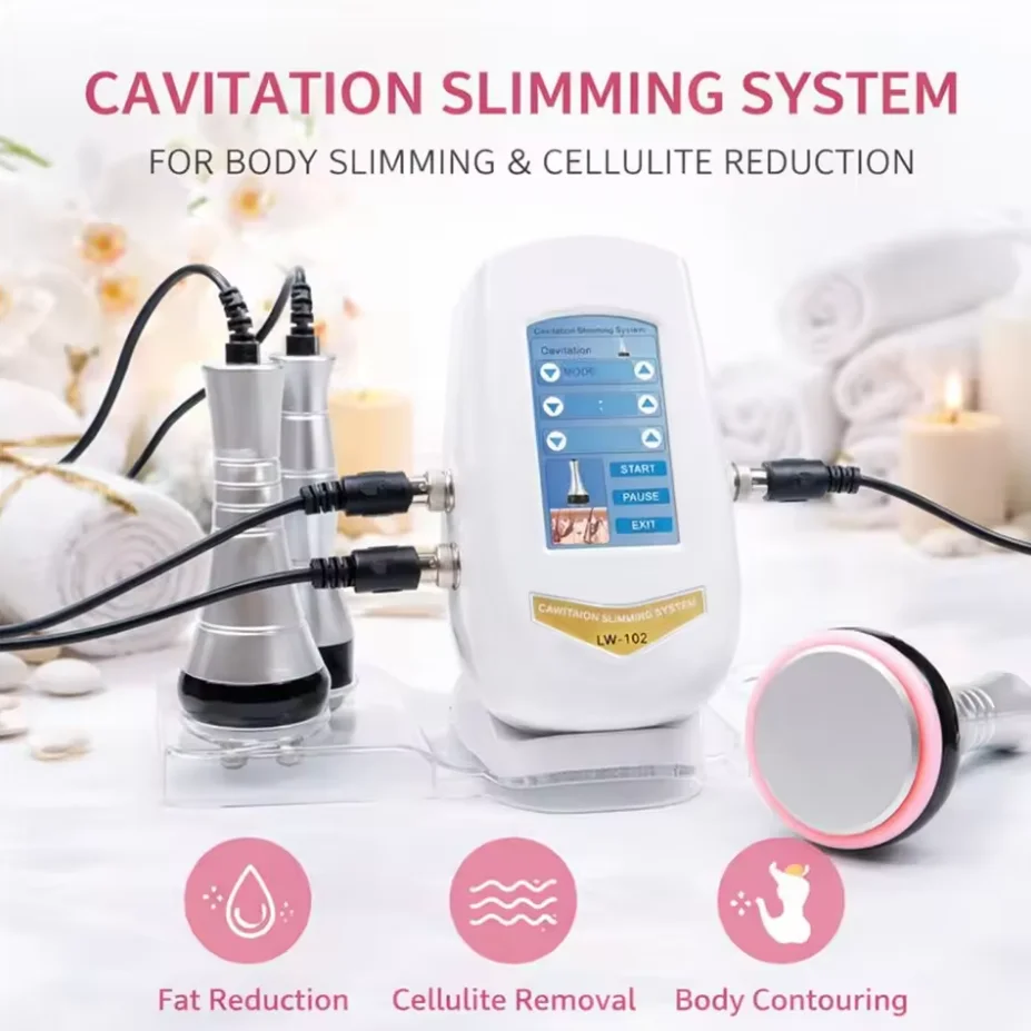 3 in 1 Ultrasonic Cavitation RF Body Slimming Machine Facial Massager Skin Tightening And Lifting Beauty Device for Skin Care