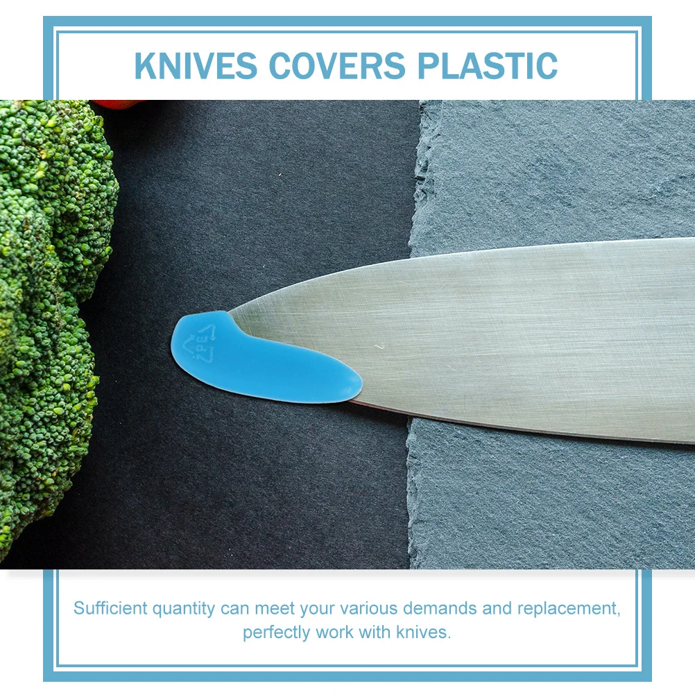 25 Pcs Blade Tip Set Wear-resistant Tips Covers Knives Blades Multi-function Kitchen Stuff Blue Protector