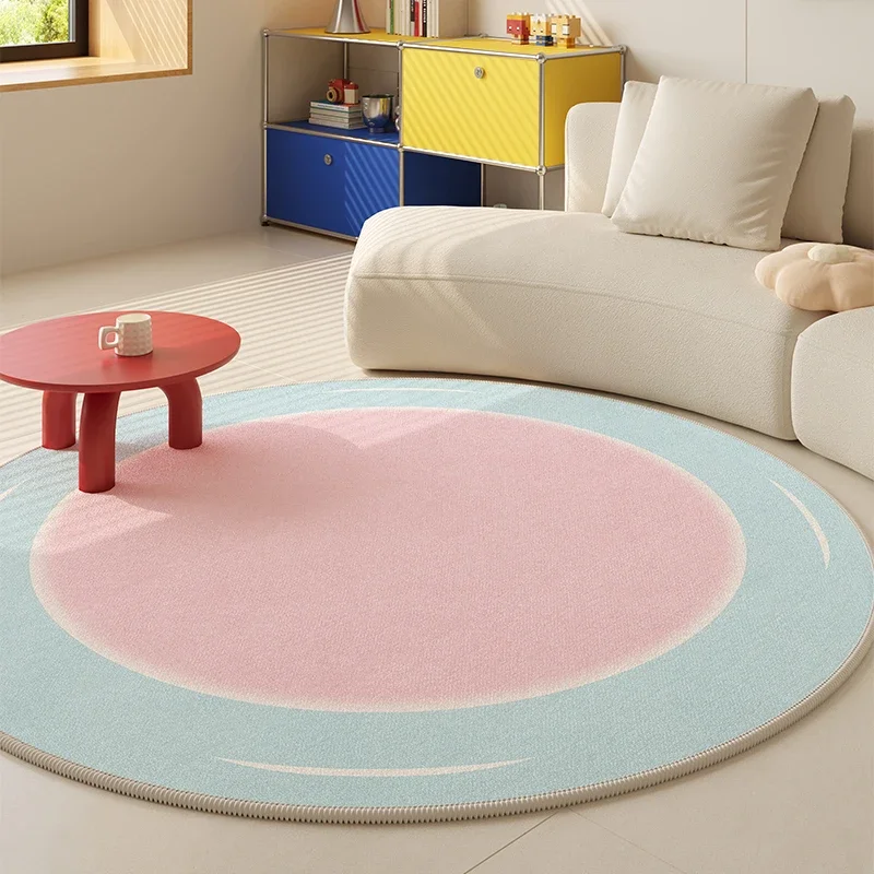 Round Carpet – Fluffy Soft Anti-Slip Rug for Living Room, Bedroom & Bedside, Washable Lounge Floor Mat