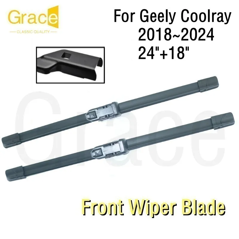 

Wiper Blade For Geely Coolray Proton X50 24"+18" Car Windshield Windscreen Rubber 2018 2020 2021 2022 2023 2024