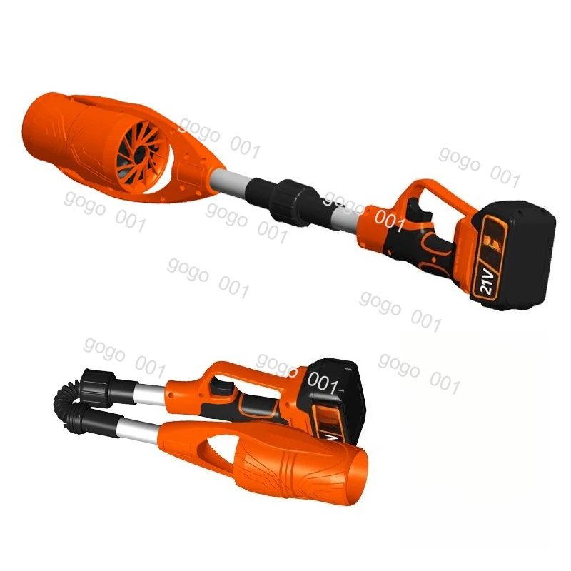 Cordless Powerful Blower Fan, Foldable for Garden Leaf & Snow Removal, High Speed with Rechargeable Battery