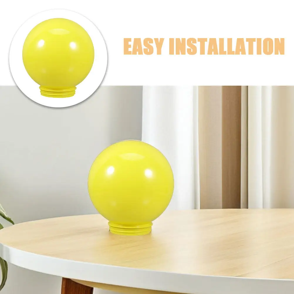 Round Globe Lamp Shade Outdoor Replacement Acrylic Waterproof Light Cover Garden Yard Pathway Street Lamp Post Fixture Diameter