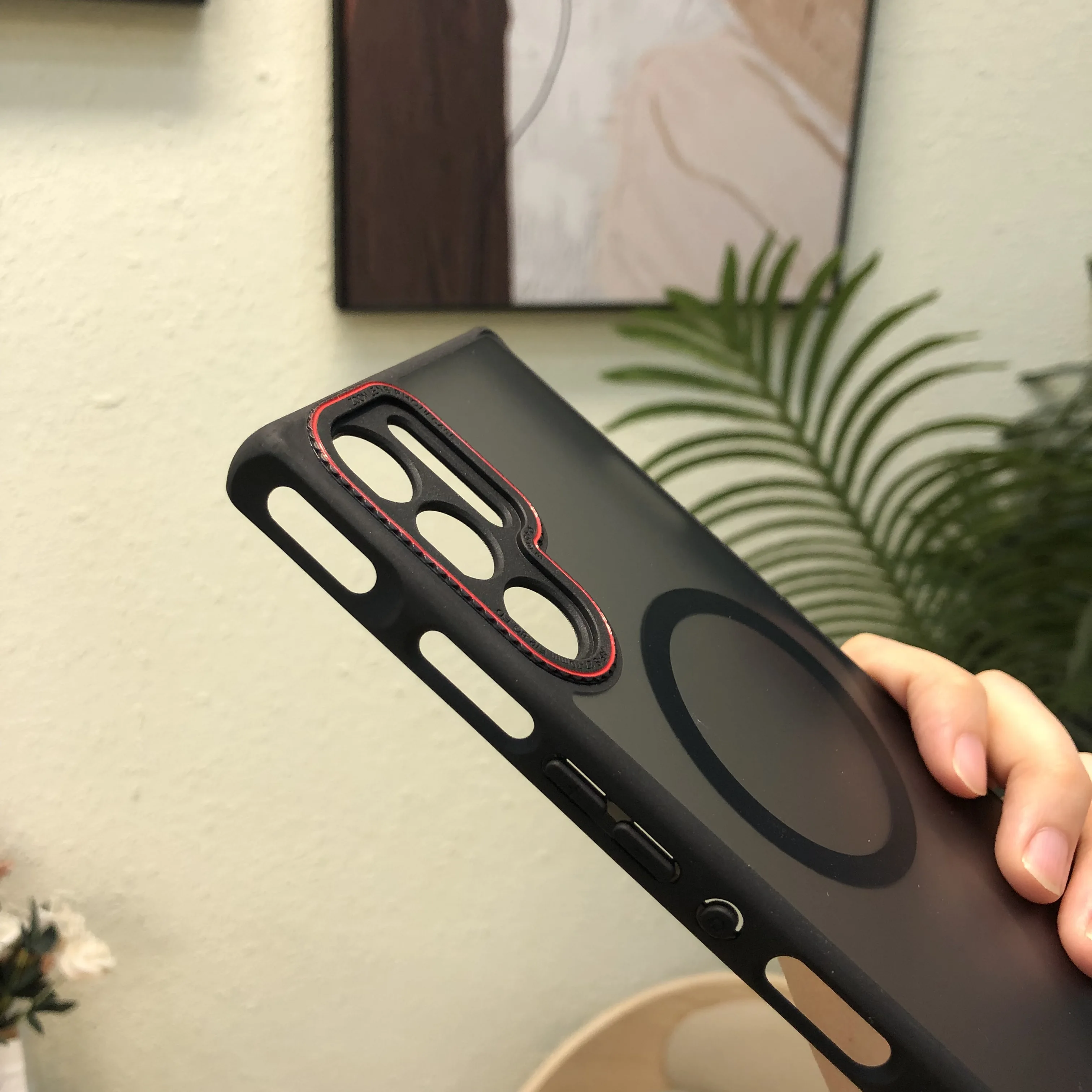 حافظة لهاتف ZTE Nubia Red Magic 10 10S 9 9S Pro Plus غطاء خلفي فاخر غير لامع مغناطيسي Magsafe لهاتف شحن لاسلكي