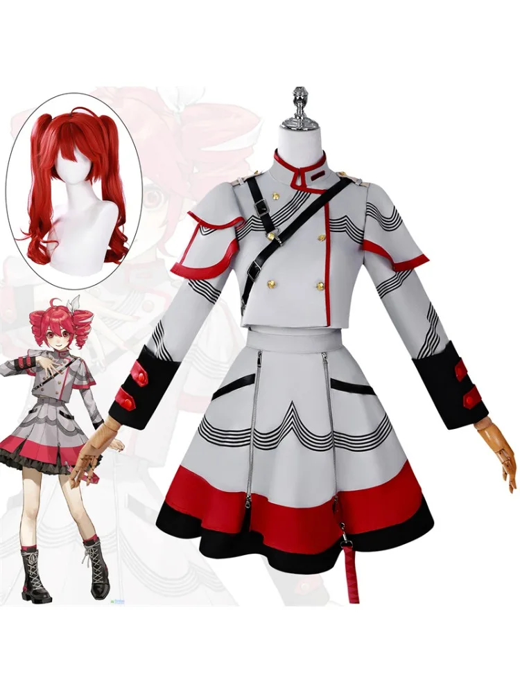 Kasane Teto Cosplay Kostüm Erwachsene Karneval Uniform Anime Halloween Party Kostüme Maskerade Frauen Spiel