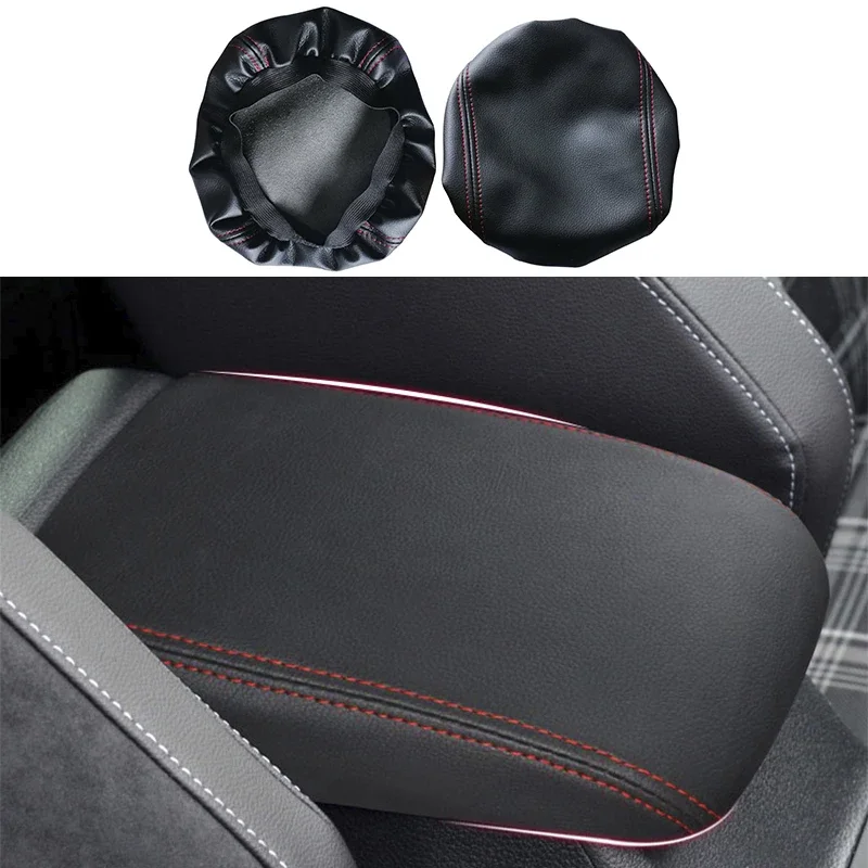 For Volkswagen VW Golf 7 MK7 2013~2019 R Line Car Center Console Armrest Lid Box Cover Trim Protector Cover Interior Accessories