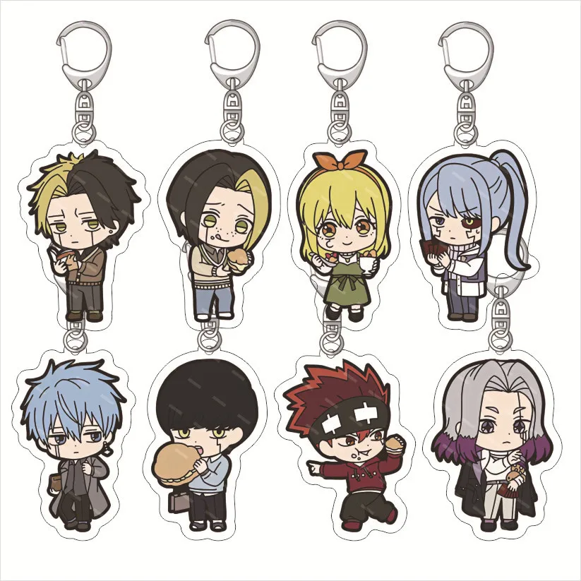 Mashle: Magic and Muscles Acrylic Keychain Anime Figure Lance Crown Finn Ames Lemon Irvine Keychains Holder Car Key Rings