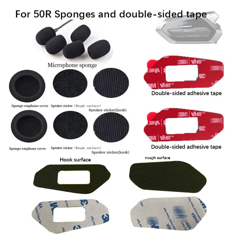 For SENA 50R Bluetooth earphone accessories Stickers and sponges