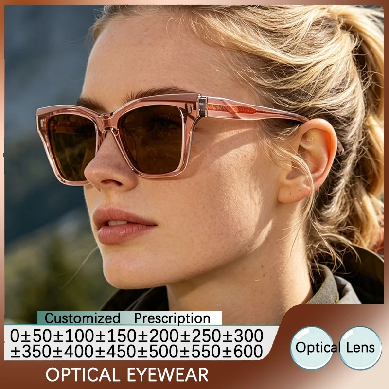 Magnet Clip On Anti Blue Light Glasses with Polarized Clip Women Prescription Glasses Optical Lenses With Custom Recipe