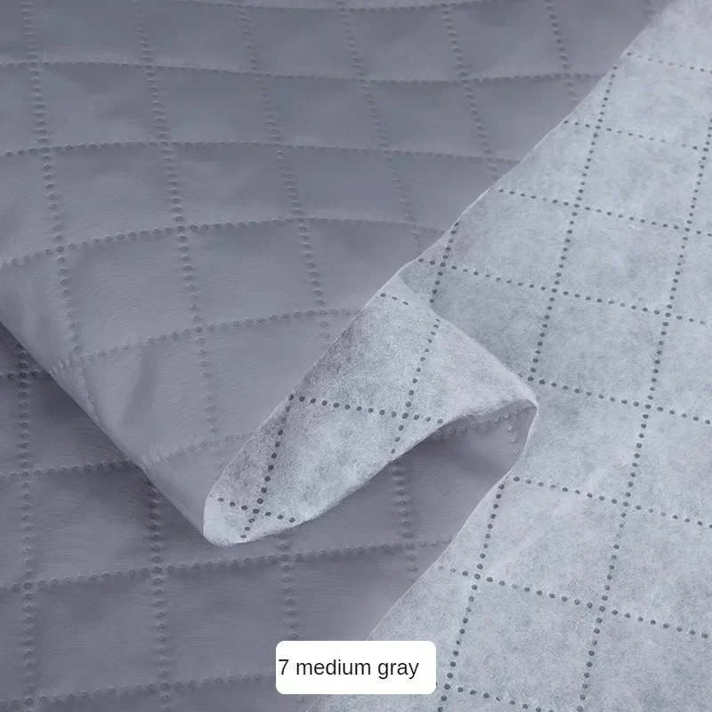 Compressed Cotton Lining Fabric Soft Plaid By The Meter for Pants Coat Jacket Liner DIY Sewing Thickend Cloth Winter White Black