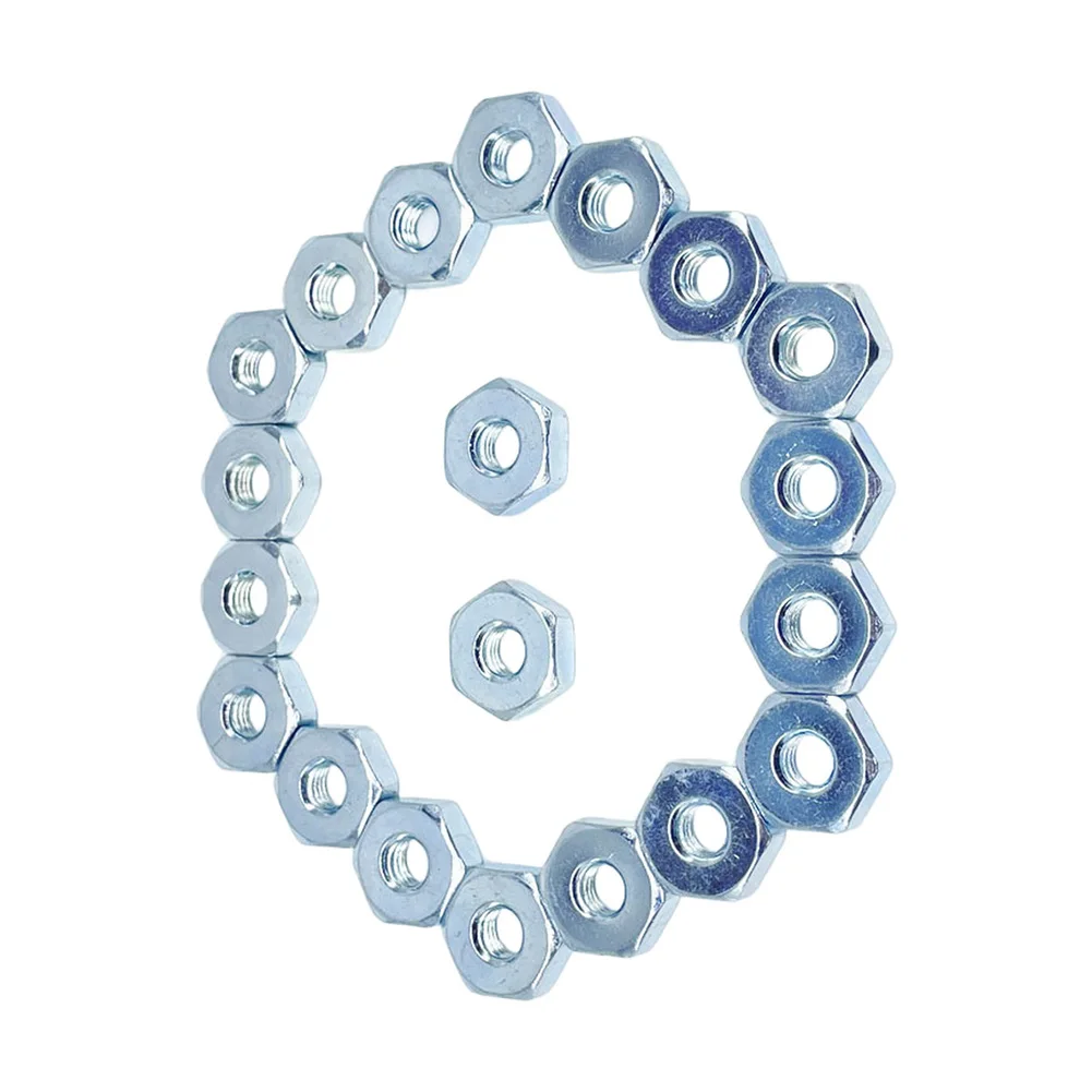 Silver Guide Plate Nut Power Tool Part Sprocket Cover Bolt Metal Guide Bar Nut Plated Finish Tool-free Installation