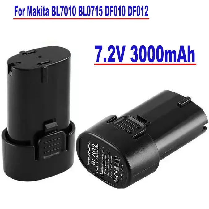 

Аккумулятор для электроинструмента Makita 7,2 в 3000 мАч BL7010 BL0715 DF010 DF012 DF022 7,2-4 194355-2 194356-3