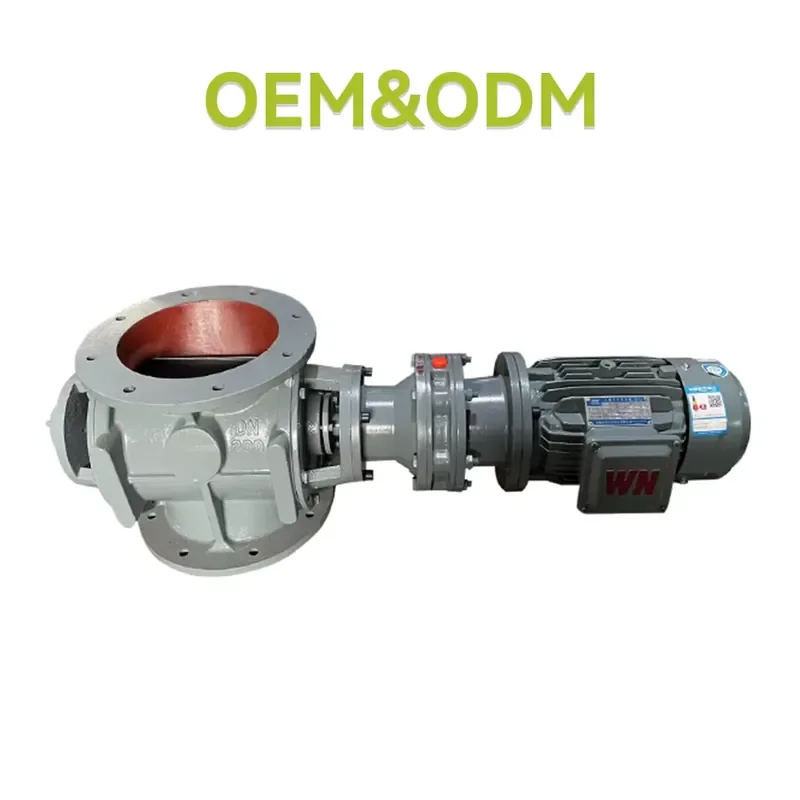 CHINESE-MADE Electric Carbon Steel Rotary Airlock Rotary Valve High Temperature Capability OEM Pneumatic for General