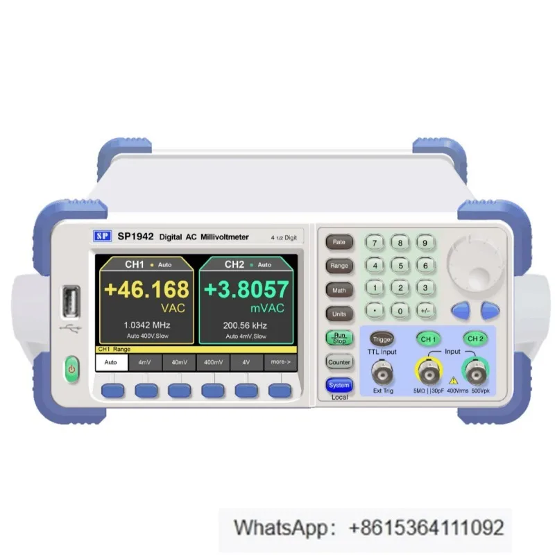 

Digital AC Millivolt Meter Dual Test Rapid AC Voltage Tester Meter SP1942-12【5Hz ~ 12MHz】