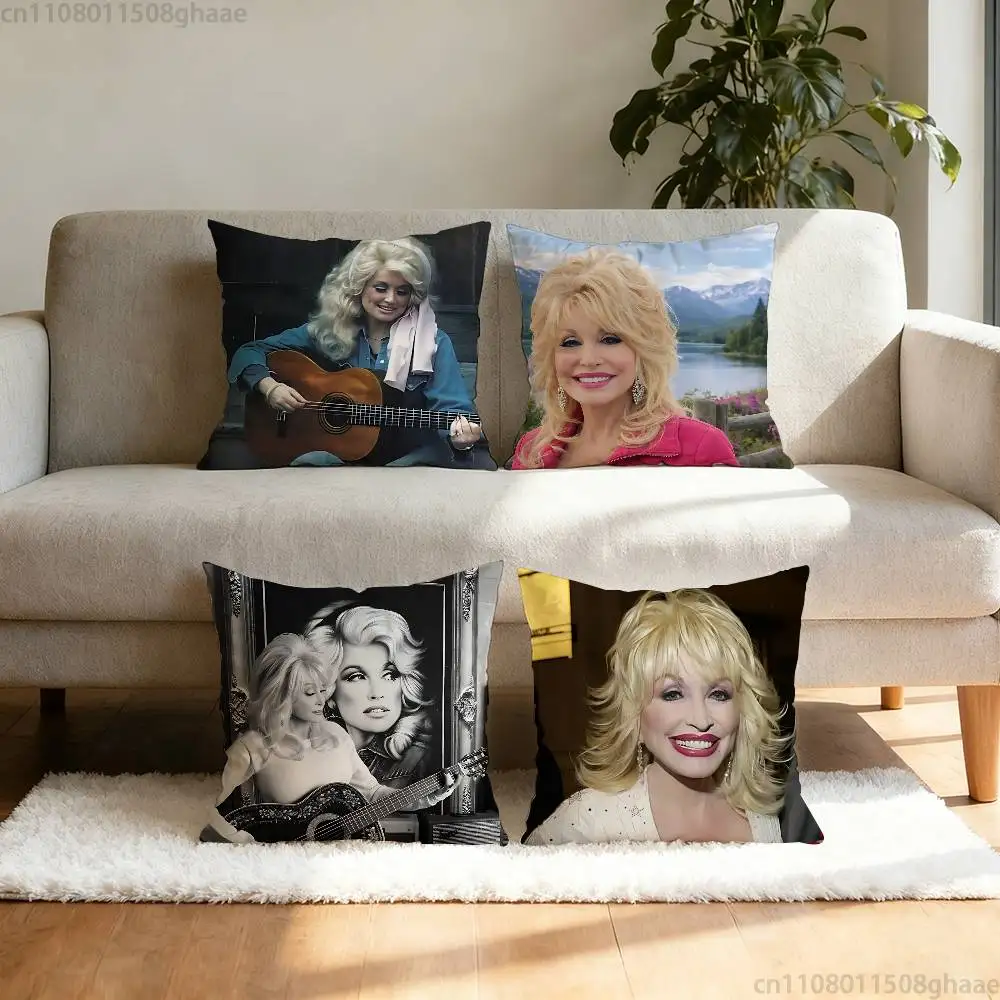 Retro Classic D-Dolly P-Parton Pillow Case Sofa Living Room Bedroom Headboard Backrest Cushion Square Cushion Nap Time