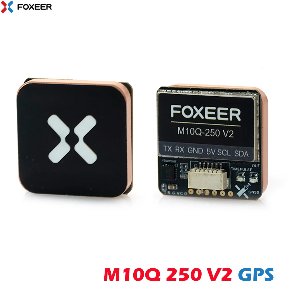 

Foxeer M10Q 250 V2 GPS U-Blox M10050 IST8310 Компас с двумя протоколами 2D ACC 1,5 м Точное позиционирование