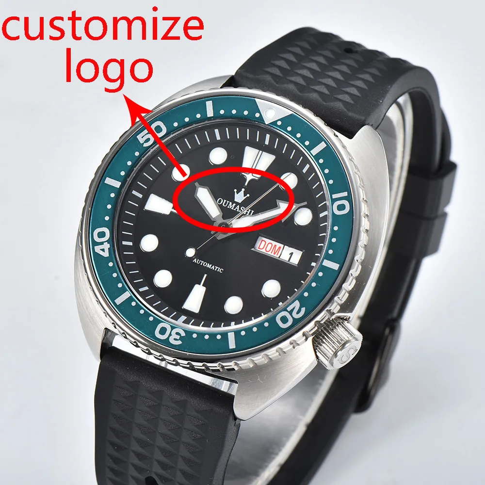 Relojes de pulsera automáticos NH36 de 42mm para hombres con movimiento automático japonés NH36 genuino reloj de tortuga PROSPEXX puede personalizar el logotipo