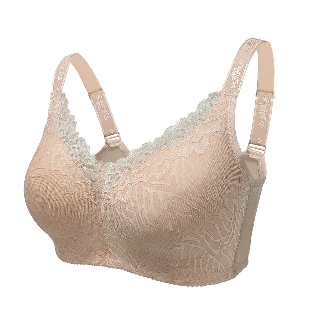 Mastectomy Bra with built-in pockets big open for Women Breast Prosthesis beautiful lace