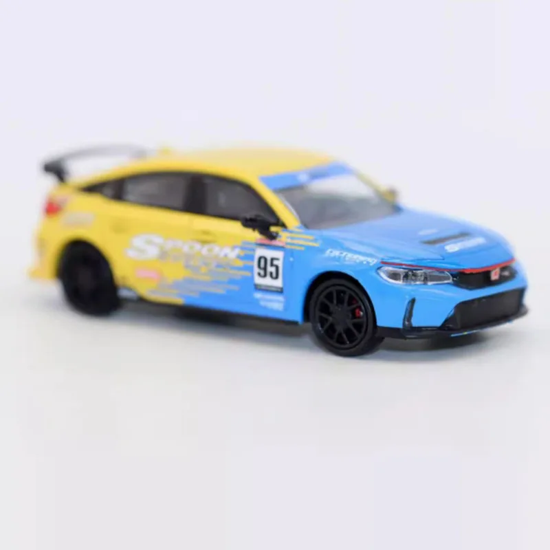 Para 1/64 Maßstab 2023 Honda Civic FL5 Legierung Simulation Auto Modell Statische Sammlung Dekoriert Urlaub Geschenke Spielzeug Souvenir Geschenk
