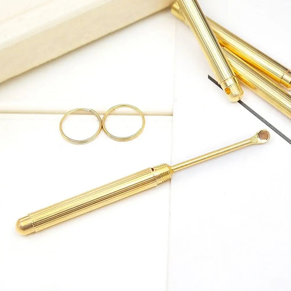 Portatile 1PC Detergente per cerume Strumento per la pulizia dell'orecchio Tipo pieghevole Cucchiaio per l'orecchio Curette Strumenti per scavo dell'orecchio Strumenti per la rimozione del cerume