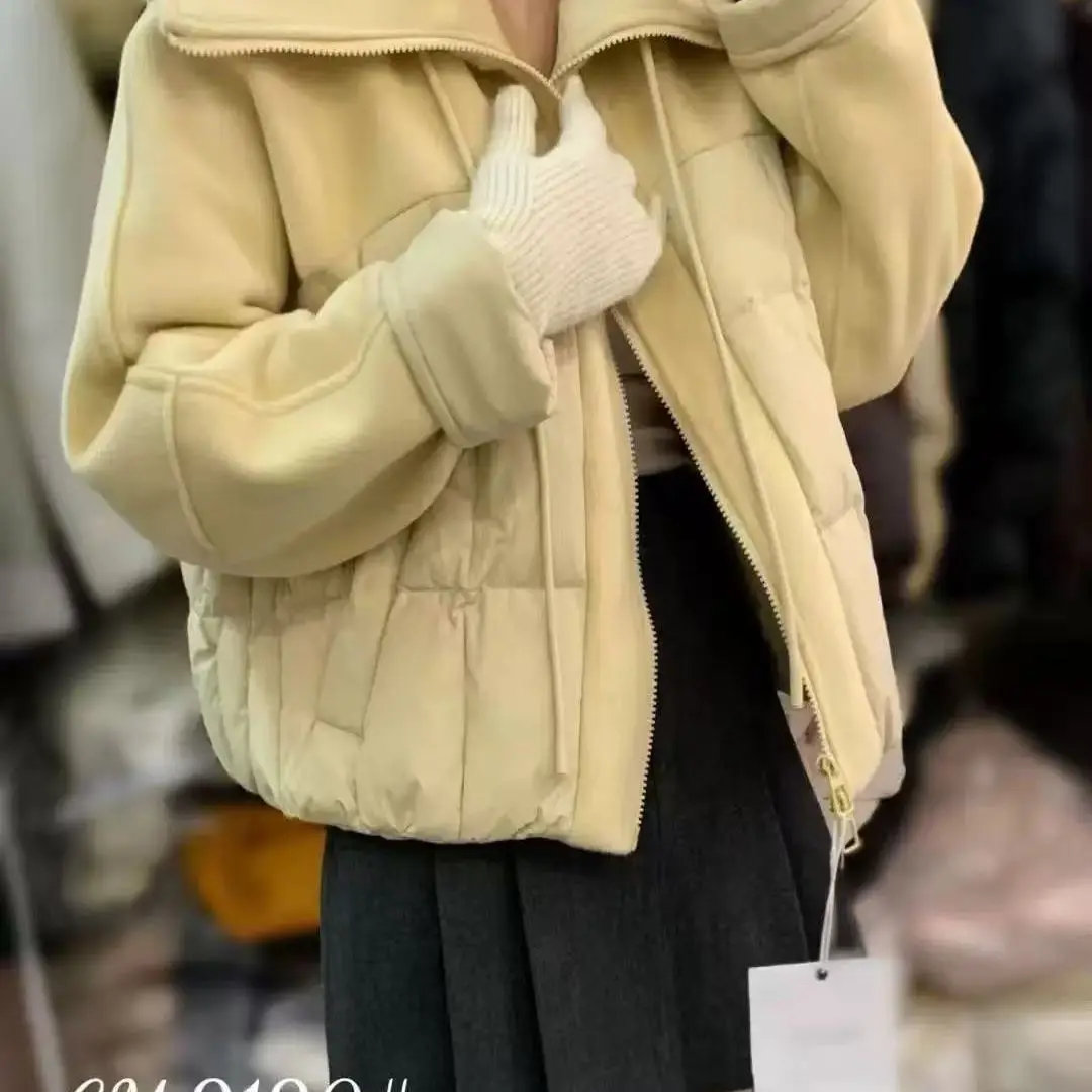 

Зимняя новая женская пуховая хлопковая куртка, повседневная короткая куртка