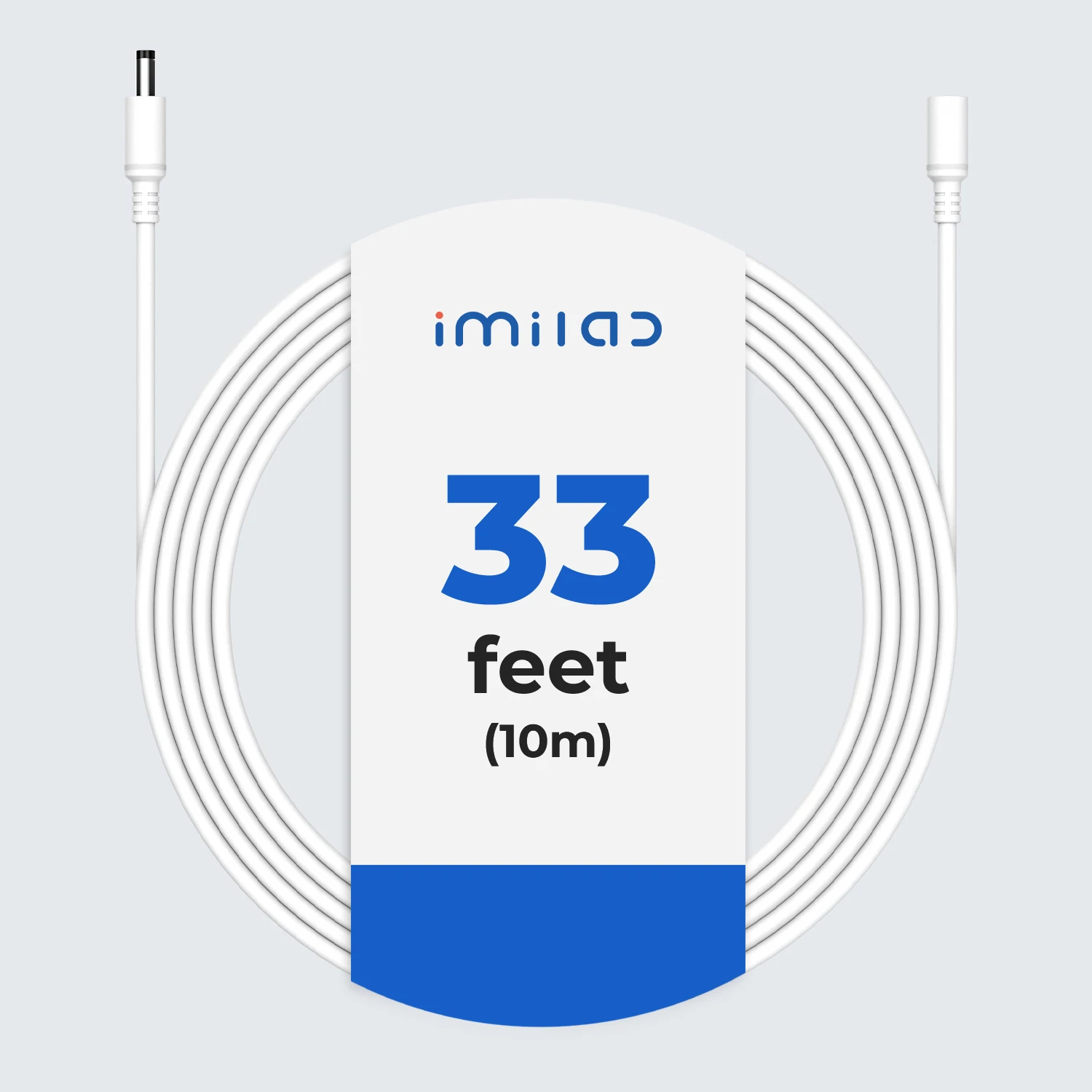 IMILAB 33ft/10m Power Extension Cable, Compatible with 12V DC Adapter, Designed For Outdoor Cameras