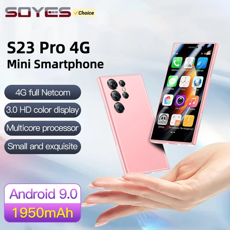 SOYES S23 PRO 4G Mini Smartphone 3.0inch MT6737 RAM 2GB ROM 16GB Dual SIM 5MP Camera GPRS WIFI 1950mAh Type-C Android CellPhone