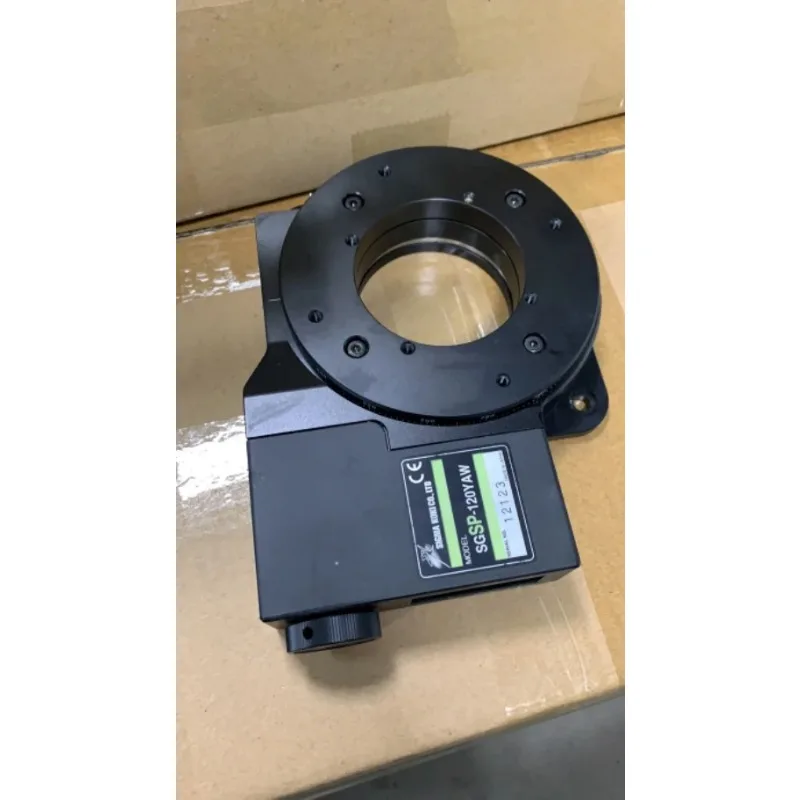 85% New SIGMA KOKI SGSP-120YAW Ultra-thin Hollow Electric Rotary Table 120mm Table