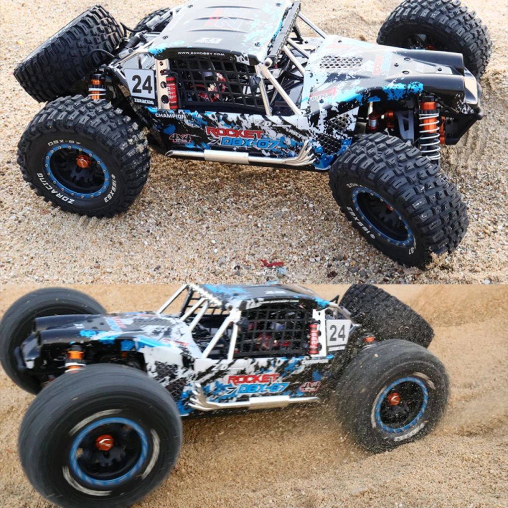 1/7 ZD Racing DBX-07 6S 4x4 فرش RC التحكم عن بعد محاكاة الكهربائية 4WD على الطرق الوعرة سيارة شاحنة صحراوية مع الفرامل الميكانيكية #4
