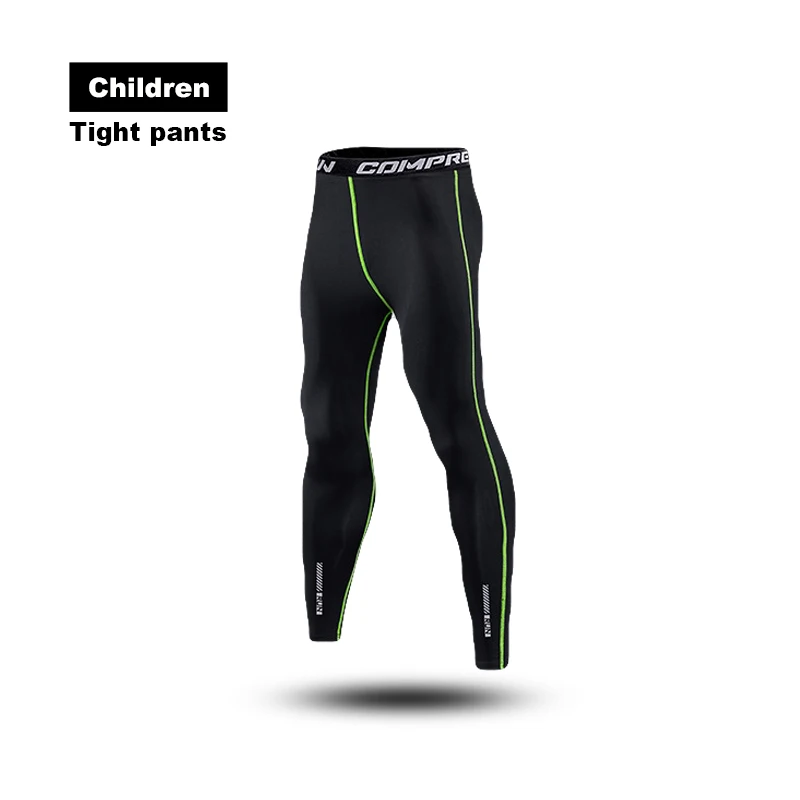 Children's Leggings Sports Basketball Football Running Training Trousers Sweat Fast Drying Compression Elastic Student Fitness