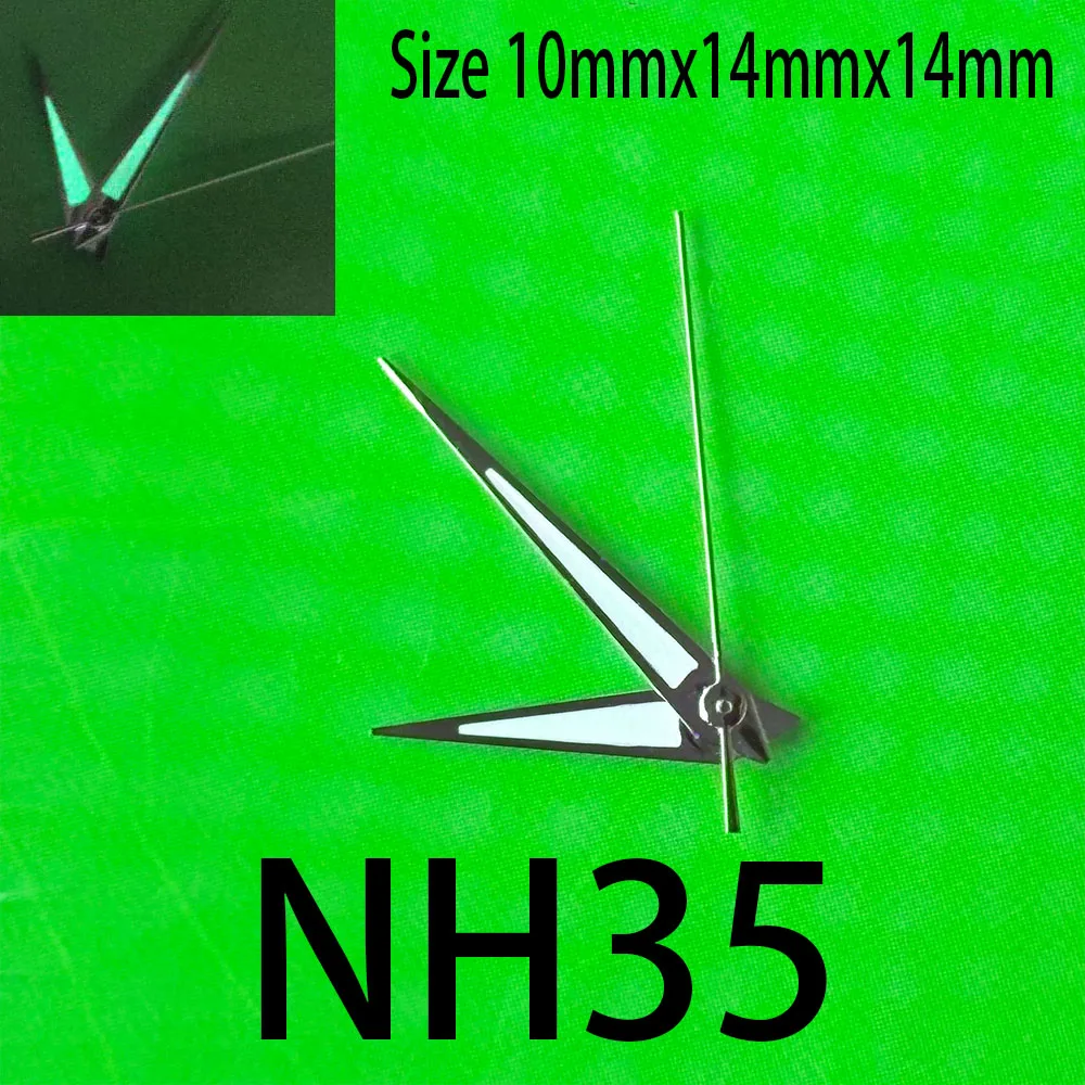 Watch accessories repair parts, luminous three-hand hour, minute and second hand modified NH35/NH36 movement pointer