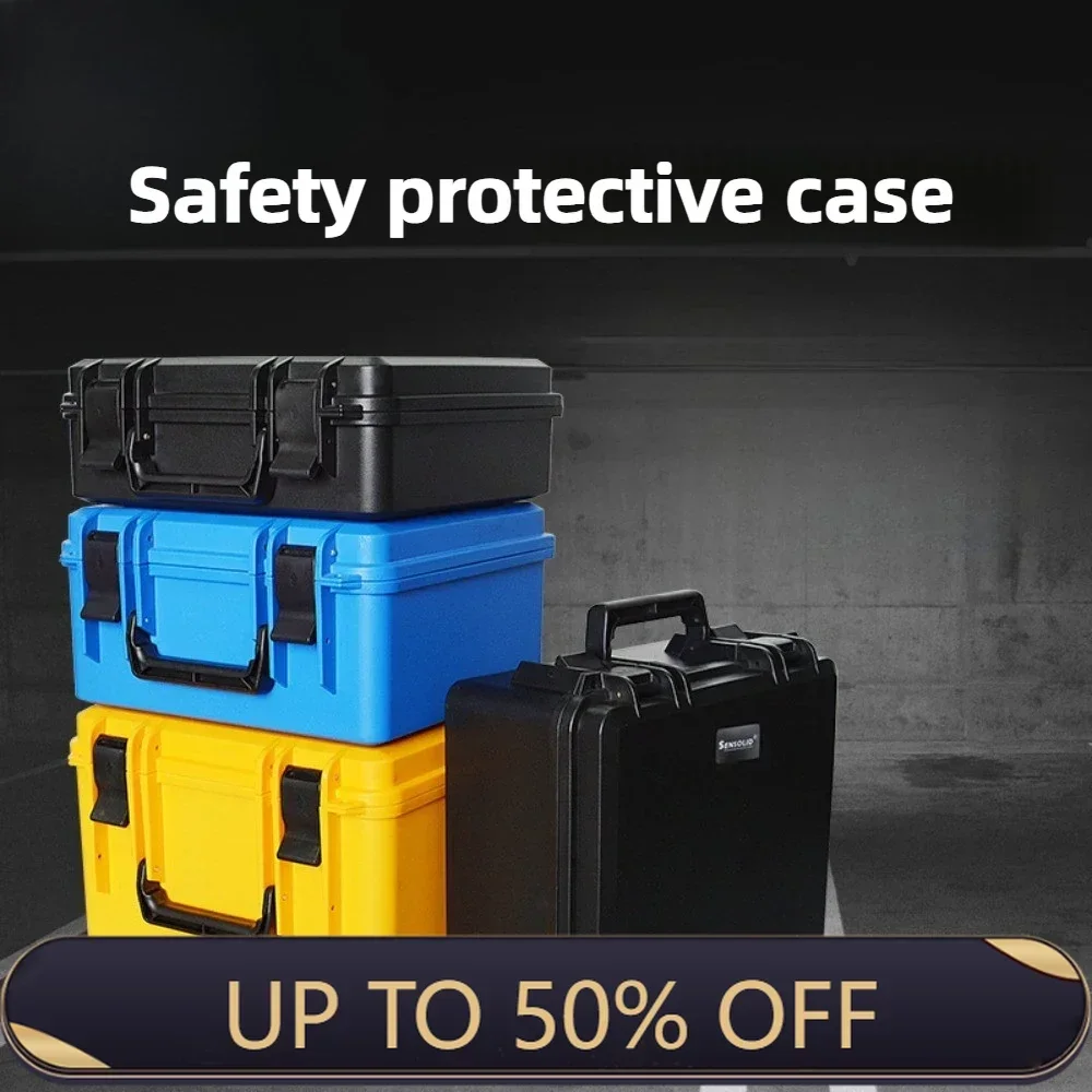 Plastic Portable Toolbox Instrument and Equipment Protective Tool Case Pressure Resistance Professional Tools Packaging