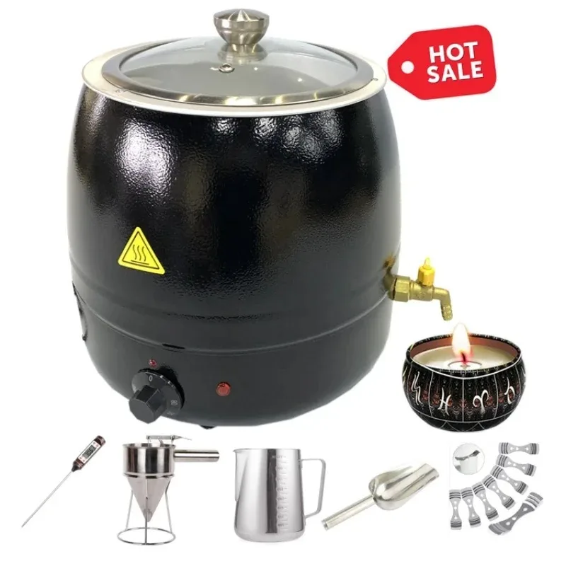 

10L Stainless Steel Candle Making Kit Machine Electric Melted Candle Wax Warmer