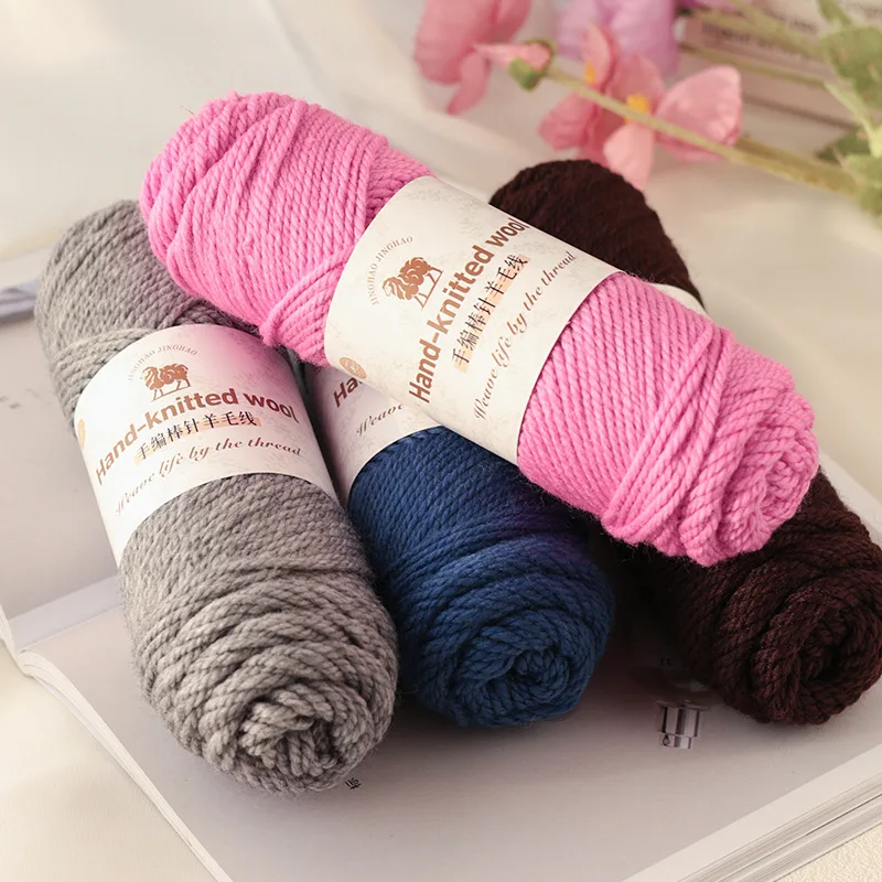 100g Wool Thread, Hand Crocheted Vest, Sweater, Hat, Scarf, Etc. Soft and Skin Friendly, Practical Medium Coarse Alpaca Wool