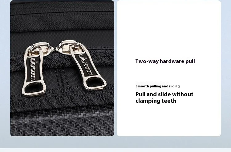 Wiersoon Rucksack für Herren, wasserdichter Rucksack, große Kapazität, Geschäftsreise, multifunktionale Passwort-Anti-Diebstahl-Laptoptasche – Detail 19