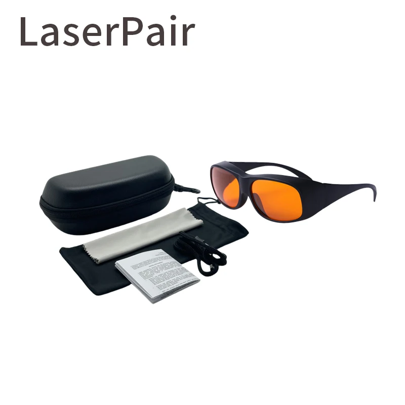 LaserPair-gafas de seguridad láser para protección ocular, lentes de protección ocular, 532nm, OD5 +, con transmitancia superior a 40%