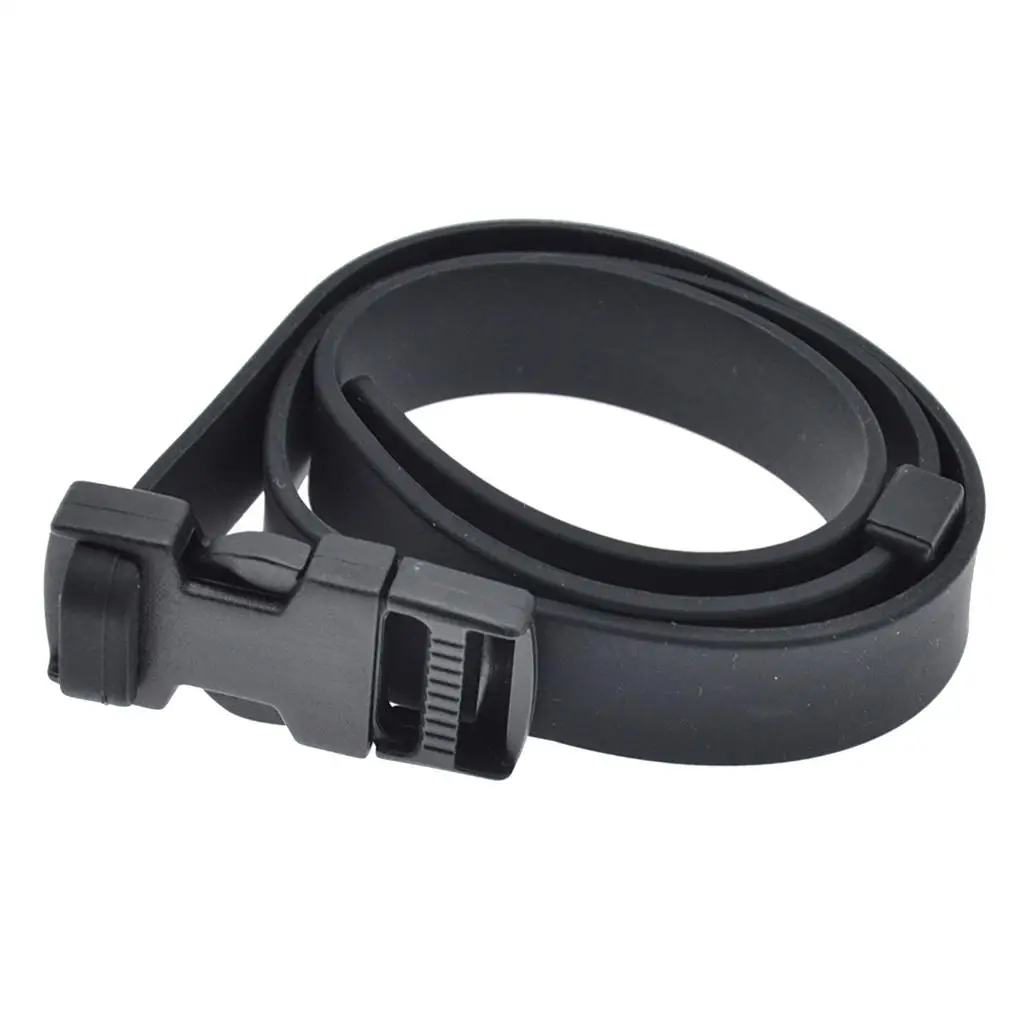 Diving and Spearfishing Knife Rubber Strap with Quick Reliease Buckle Underwater Scuba Diving Knife Holder Replacement