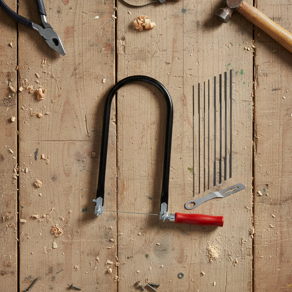 Soporte en U de 260mm para sierra manual, marco de copia manual con 8 hojas de sierra de repuesto para trabajo de madera, herramienta de corte DIY, 1 Uds. ﻿