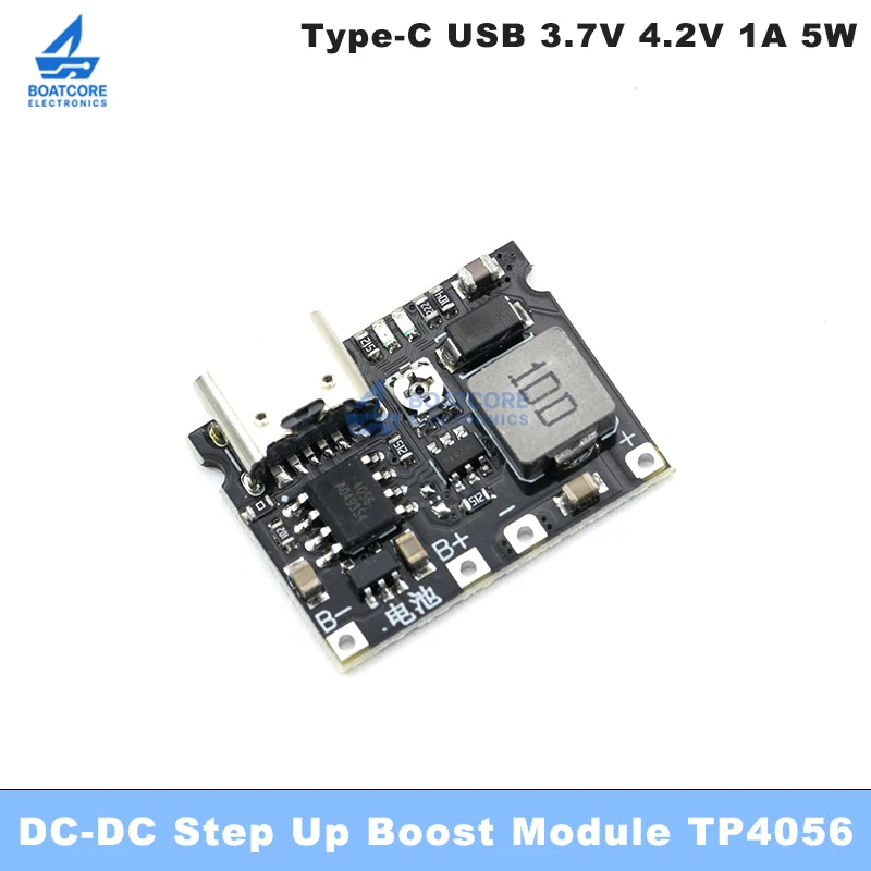 1/3/5/10PCS DC-DC Step Up Boost Module 3.7V to 5V 9V 2A Type-C 18650 Battery Charging Discharging Converter