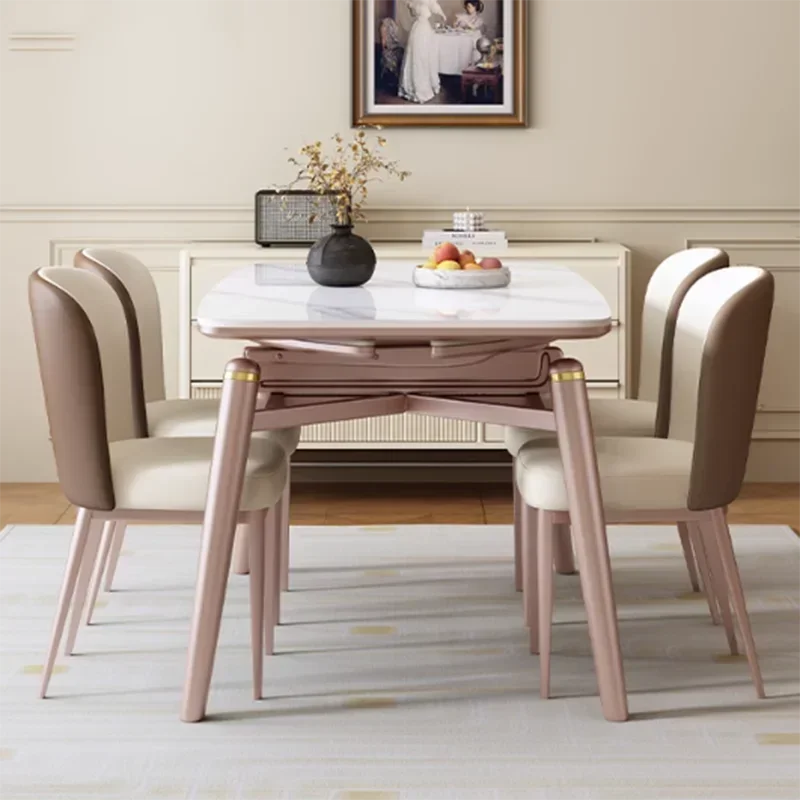 High Living Room Table Kitchen Luxury Unique Nordic Restaurant Dining Table Center Modern Design Mesas De Jantar Home Furniture