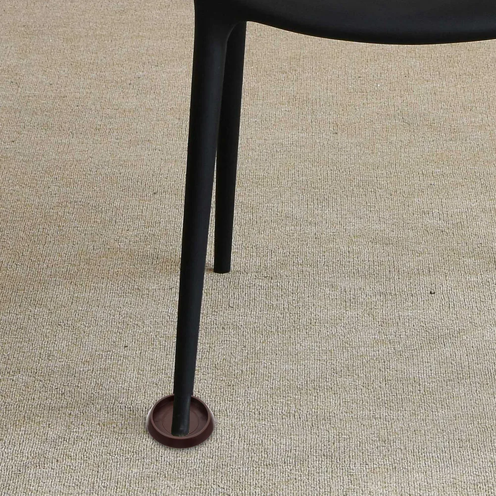4pcs Table Leg Pad 1-3/4 Inch Round Washable Protector Prevent Sliding Furniture Coasters Durable Non Slip Chair Stoppers