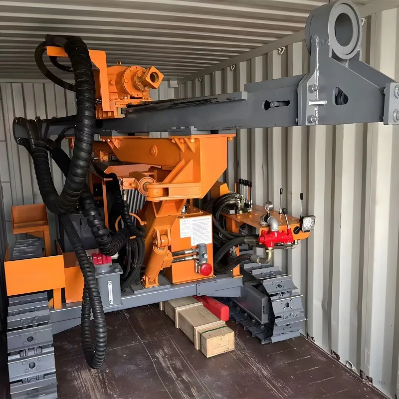Integrated down-the-hole drill rig Customized Diesel Core Drill Rig For Surface Rock Mining Blast Hole