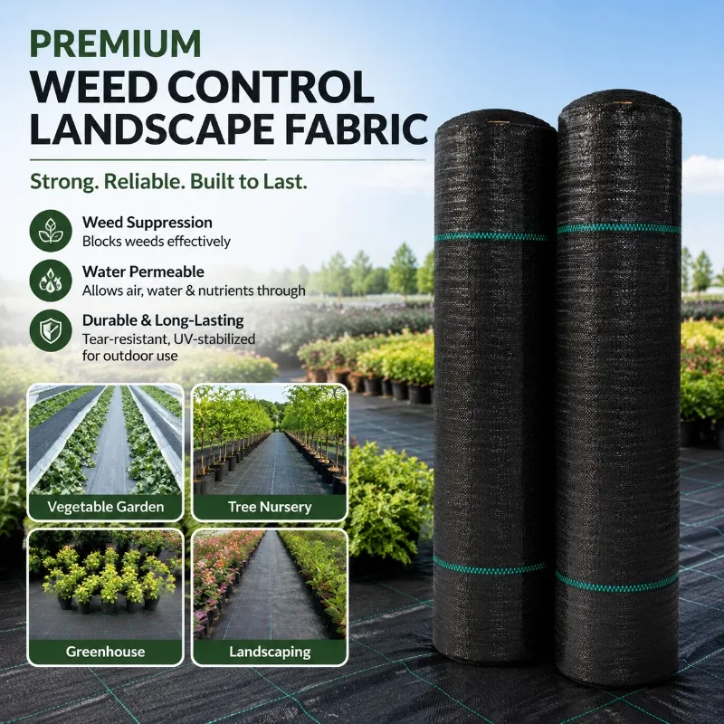 UV Resistant Weed Barrier Fabric Breathable Garden Anti Grass Control Mat Anti Aging Soil Protection Permeable Anti Grass Cloth