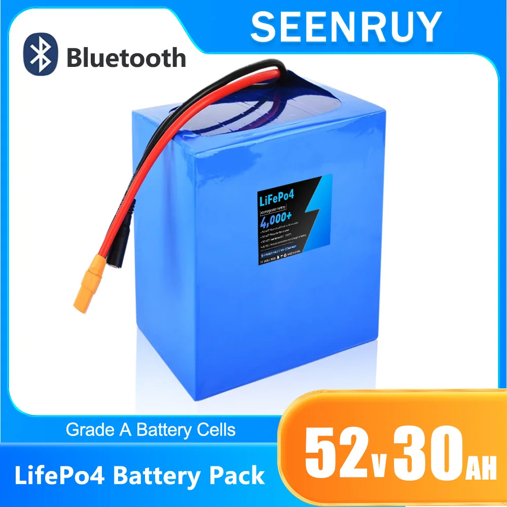 

52V 30AH Lifepo4 Lithium Iron Phosphate Battery for Electric Tricycle Motorcycle Golf Cart Sightseeing Car