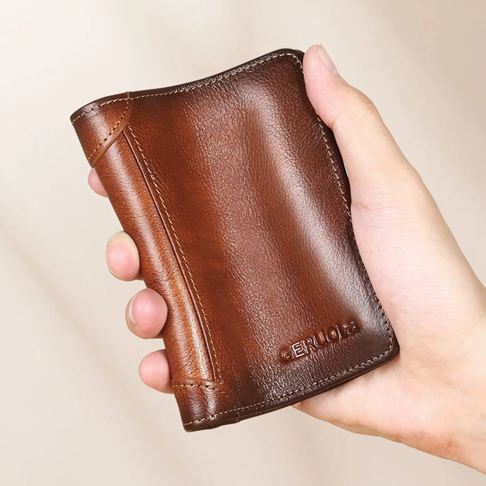 Anti-Theft Purse Card Fashion Wallet Simple Ultra-Thin Design Minimalist Wallet Gifts n Gentlemen