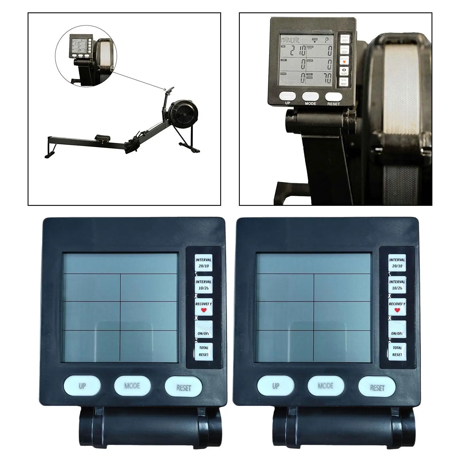 Universal Rowing Machine Counter Easy to Install for Exercies Hotel Supplies