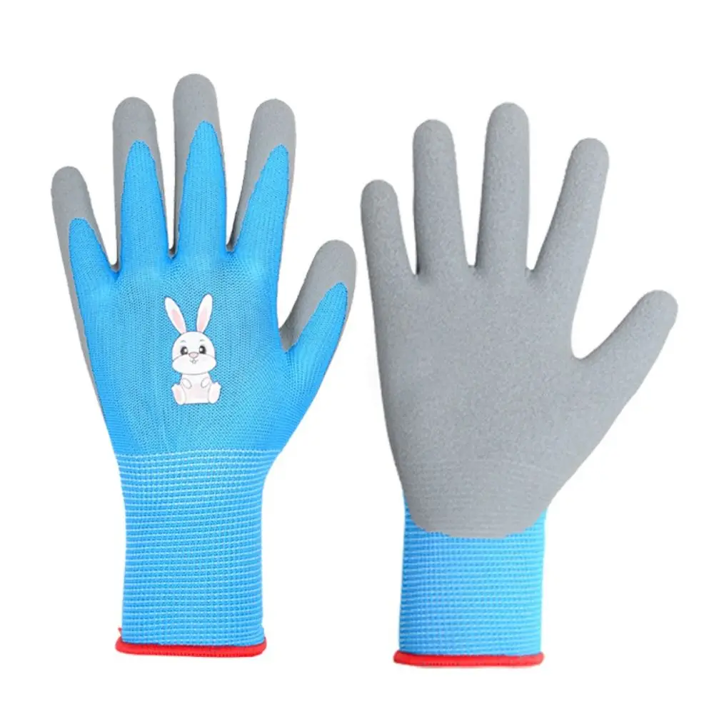 Non-Slip Gardening Gloves Breathable Durable Garden Work Gloves Animal Pattern Collect Seashells Children Protective Glove Yard
