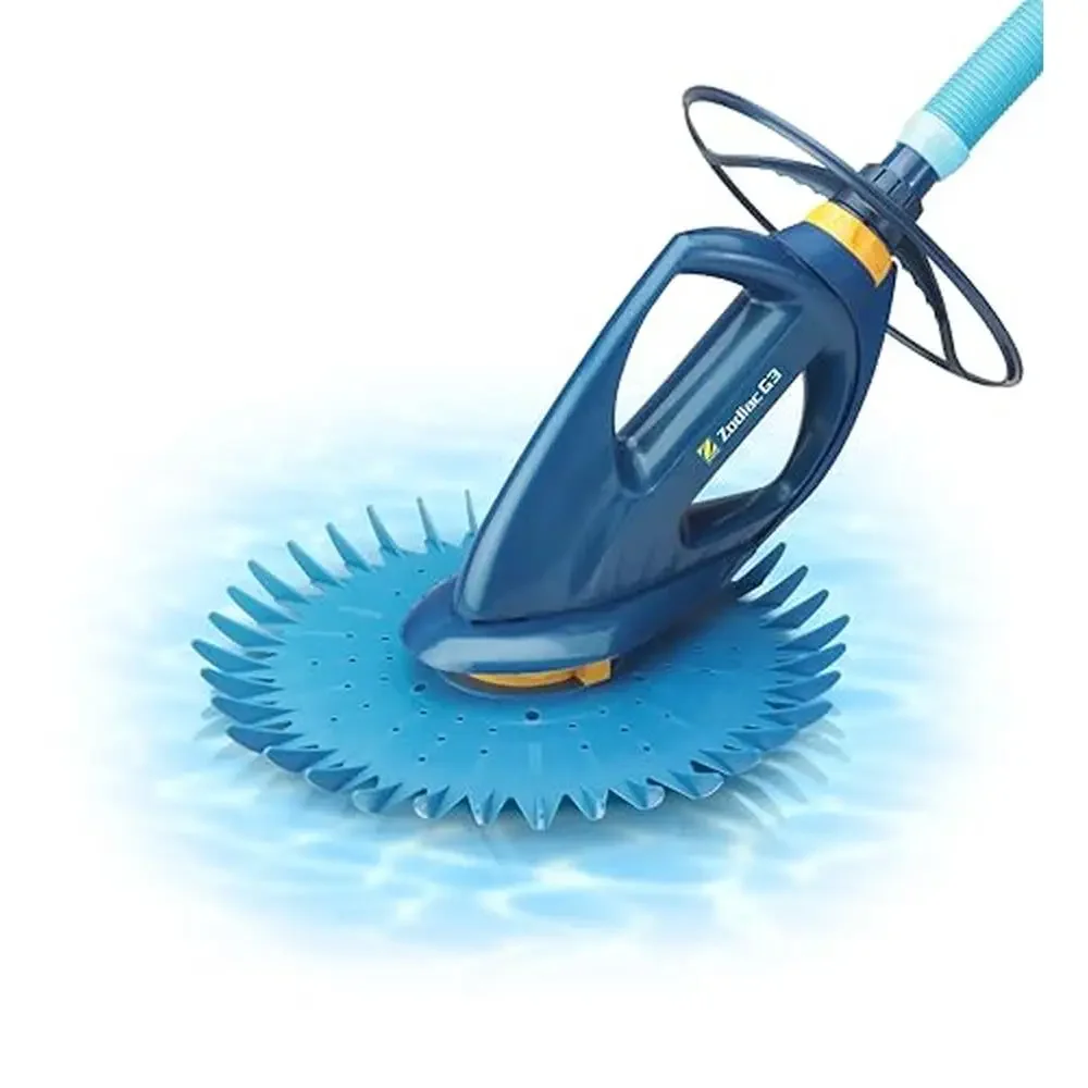 Advanced Suction Pool Cleaner In-Ground Pools BARACUDA G3 Maneuverable Wheel Deflector Smooth 36-Fin Disc Includes 39' Feed Hose