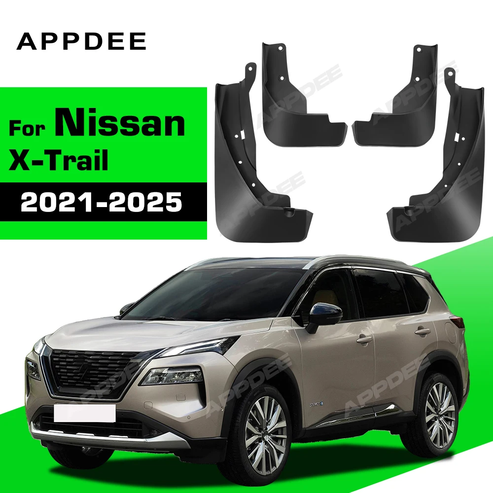 For Nissan X-TRAIL 2021 2022 2023 2024 2025 Fender Mudflaps Splash Guards Mudguards Mud Flaps car Accessories