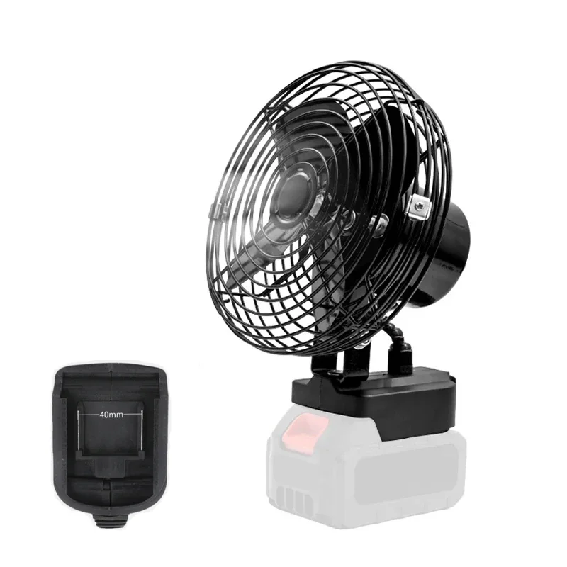 

Strong Wind Cordless Fan 30db Low Noise Metal Mini Portable Fan For Home Outdoor Camping For Makita 18V Lithium-ion Battery