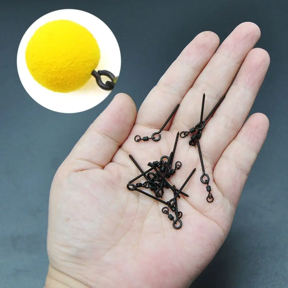 20pcs Fishing Terminal Tackle Carp Fishing Chod Boilie Screw Plastic Double pointed Carp Fishing lure Holder Retainer